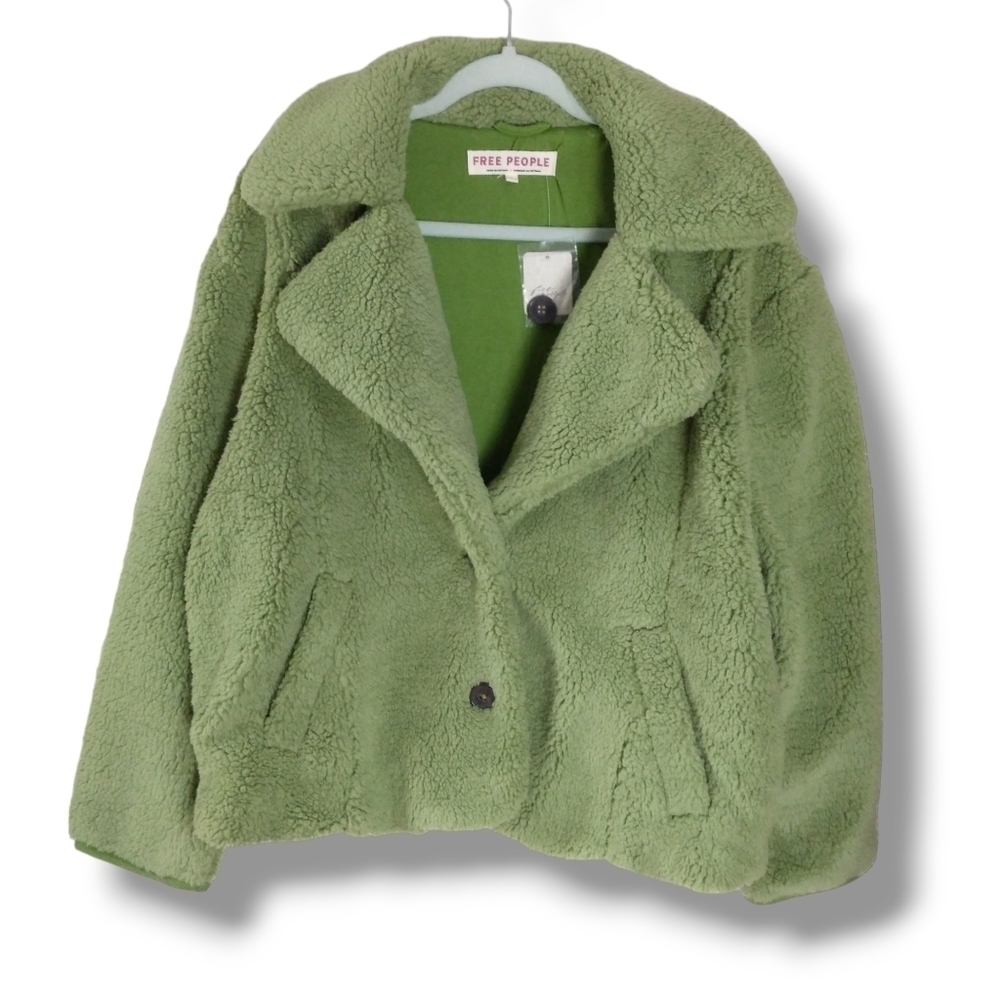 NWT Free People Joplin Cozy Teddy Jacket 🧸 $198 Medium - Picture 10 of 15